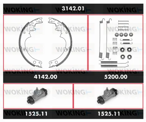 Brake Kit, drum brake (3142.01)