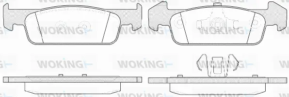 Brake Pad Set, disc brake (P14403.10)