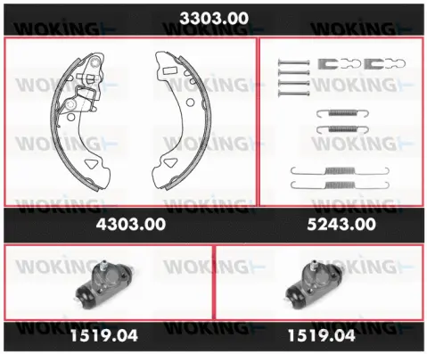 Brake Kit, drum brake (3303.00)