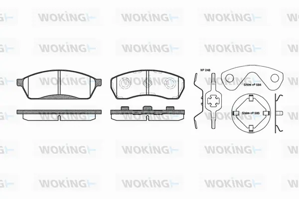Brake Pad Set, disc brake (P5883.00)