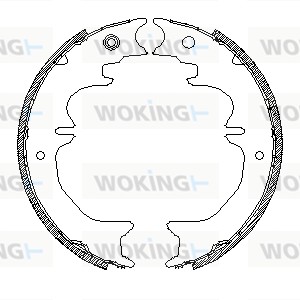 Brake Shoe, parking brake (Z4727.01)