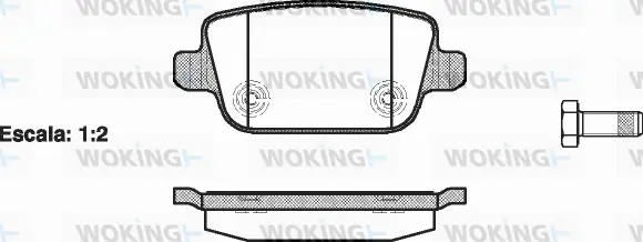 Brake Pad Set, disc brake (P13563.00)