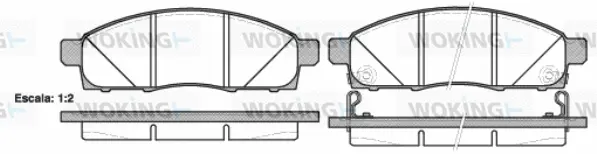 Brake Pad Set, disc brake (P15343.02)