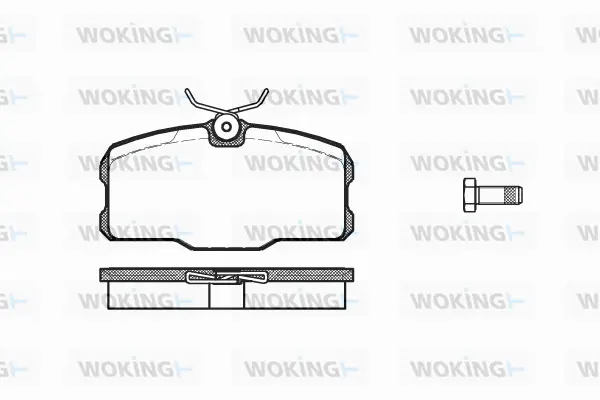 Brake Pad Set, disc brake (P3073.00)