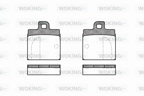 Brake Pad Set, disc brake (P1043.00)