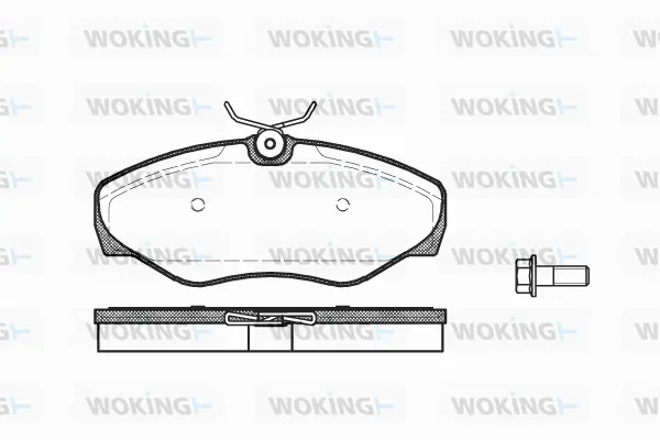 Brake Pad Set, disc brake (P9343.00)