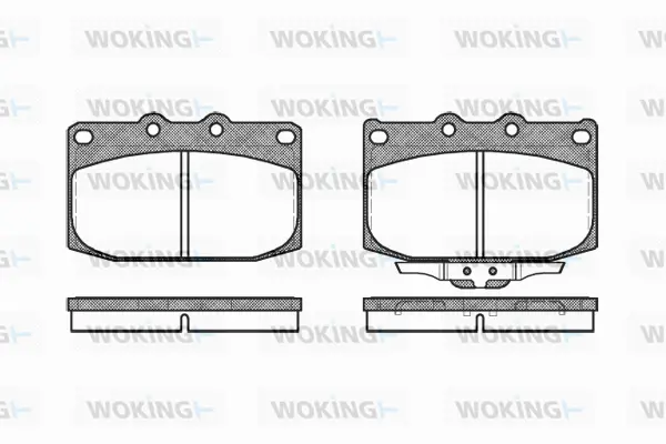 Brake Pad Set, disc brake (P5283.02)