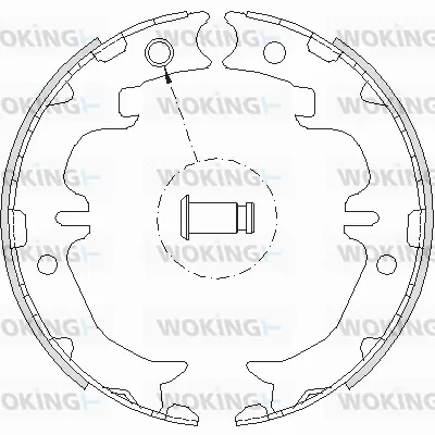 Brake Shoe, parking brake (Z4742.00)
