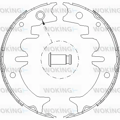 Brake Shoe, parking brake (Z4431.00)
