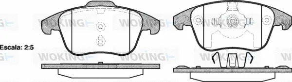 Brake Pad Set, disc brake (P13493.00)