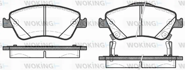 Brake Pad Set, disc brake (P12103.02)