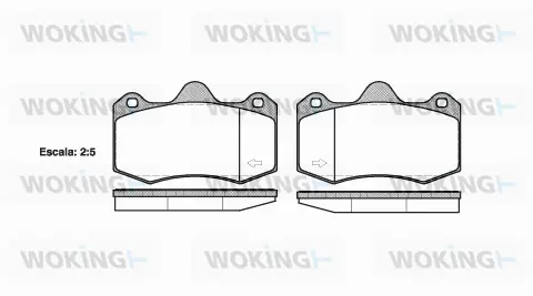 Brake Pad Set, disc brake (P15043.00)