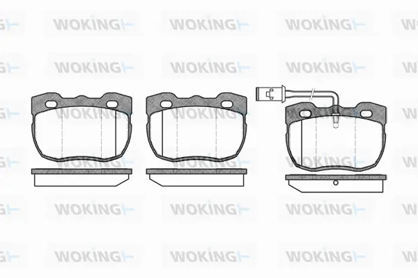Brake Pad Set, disc brake (P3673.11)