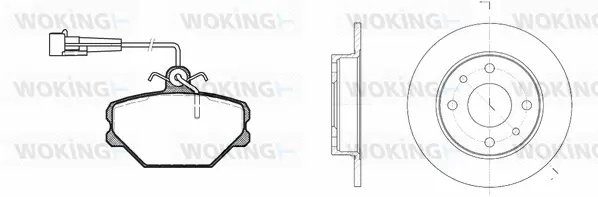 Brake Kit, disc brake (83643.00)