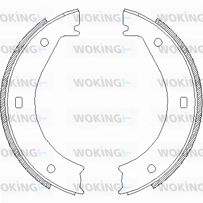 Brake Shoe, parking brake (Z4404.00)
