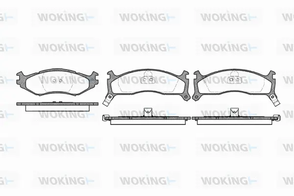 Brake Pad Set, disc brake (P5843.02)
