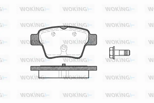 Brake Pad Set, disc brake (P10383.00)
