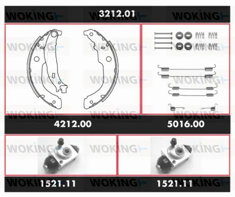 Brake Kit, drum brake (SPK 3212.01)