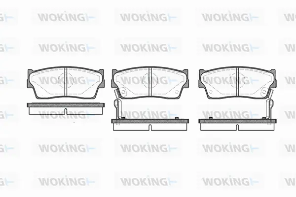 Brake Pad Set, disc brake (P3893.02)