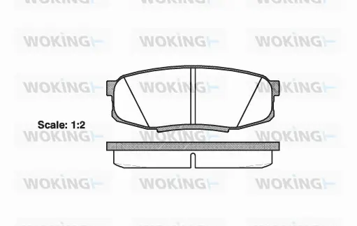 Brake Pad Set, disc brake (P13723.00)