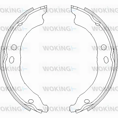 Brake Shoe, parking brake (Z4750.00)