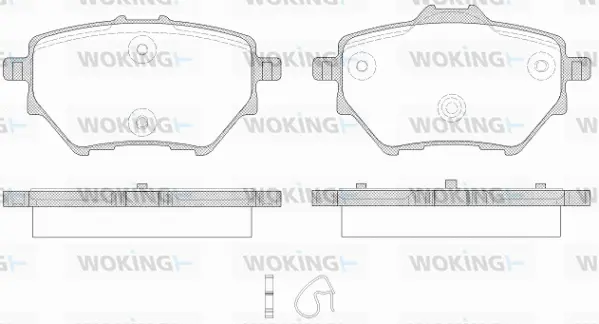 Brake Pad Set, disc brake (P14623.00)