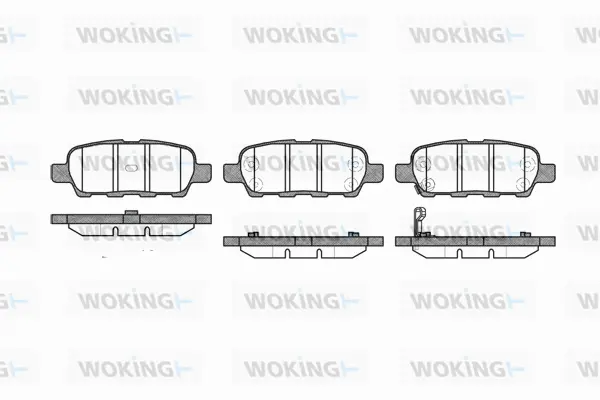 Brake Pad Set, disc brake (P9763.01)