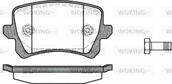 Brake Pad Set, disc brake (P12423.00)
