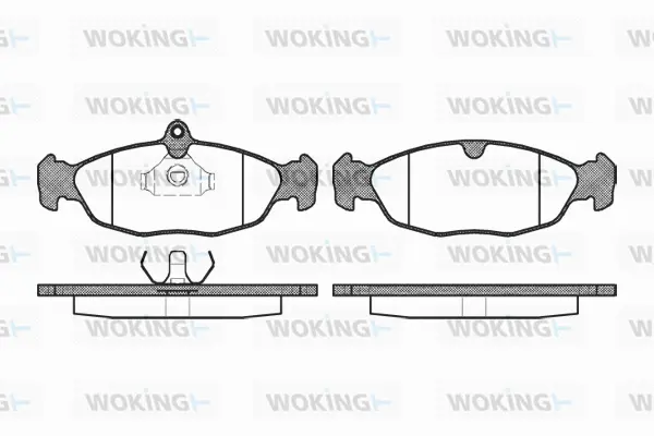 Brake Pad Set, disc brake (P2933.00)