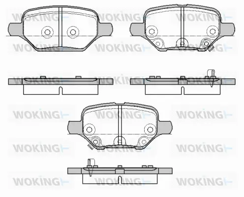 Brake Pad Set, disc brake (P19103.02)