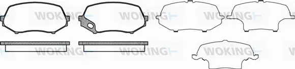 Brake Pad Set, disc brake (P12373.00)