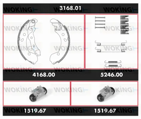 Brake Kit, drum brake (3168.01)