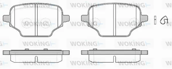 Brake Pad Set, disc brake (P19373.00)