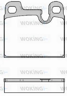 Brake Pad Set, disc brake (P1153.00)