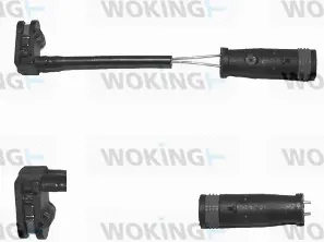 Warning Contact, brake pad wear (001076)
