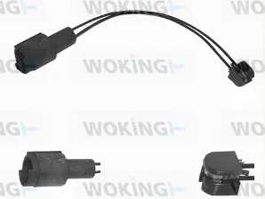 Warning Contact, brake pad wear (001003)