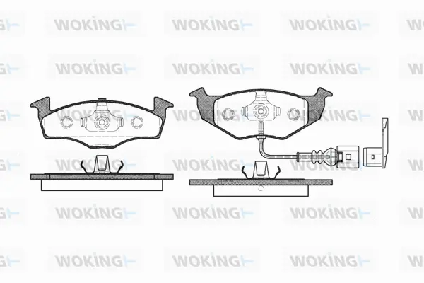 Brake Pad Set, disc brake (P7093.11)