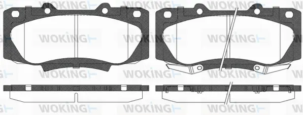 Brake Pad Set, disc brake (P15683.02)