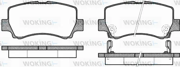 Brake Pad Set, disc brake (P12093.02)