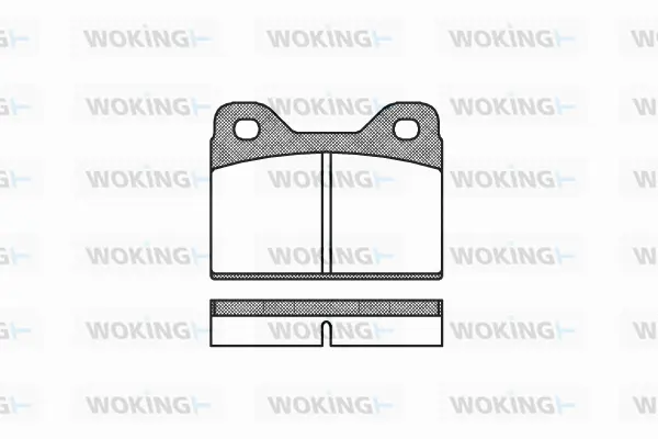 Brake Pad Set, disc brake (P1733.00)