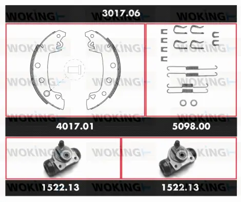Brake Kit, drum brake (3017.06)