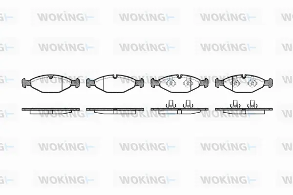 Brake Pad Set, disc brake (P5813.00)