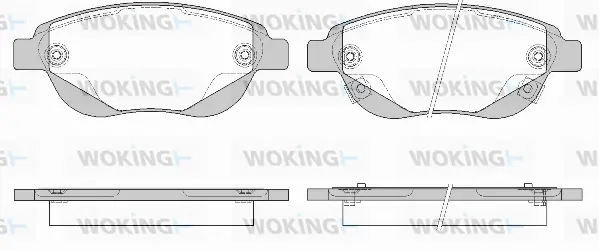 Brake Pad Set, disc brake (P9413.02)
