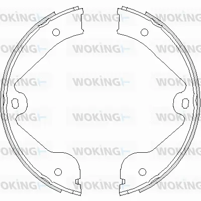 Brake Shoe, parking brake (Z4735.00)