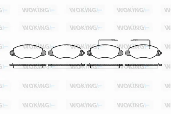 Brake Pad Set, disc brake (P6723.22)