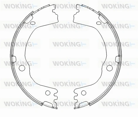 Brake Shoe, parking brake (Z4616.00)