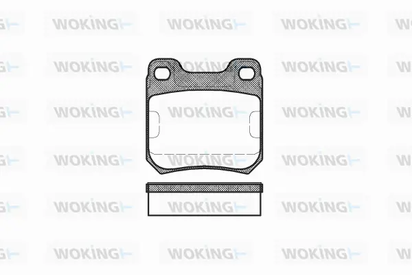 Brake Pad Set, disc brake (P3393.40)