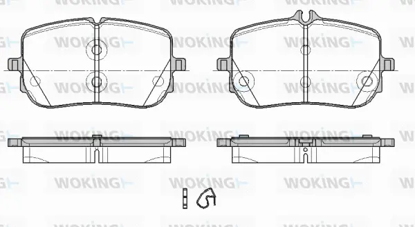 Brake Pad Set, disc brake (P19353.00)