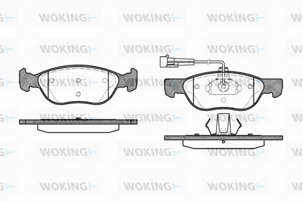 Brake Pad Set, disc brake (P4873.12)