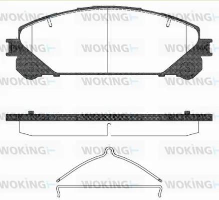 Brake Pad Set, disc brake (P12123.00)